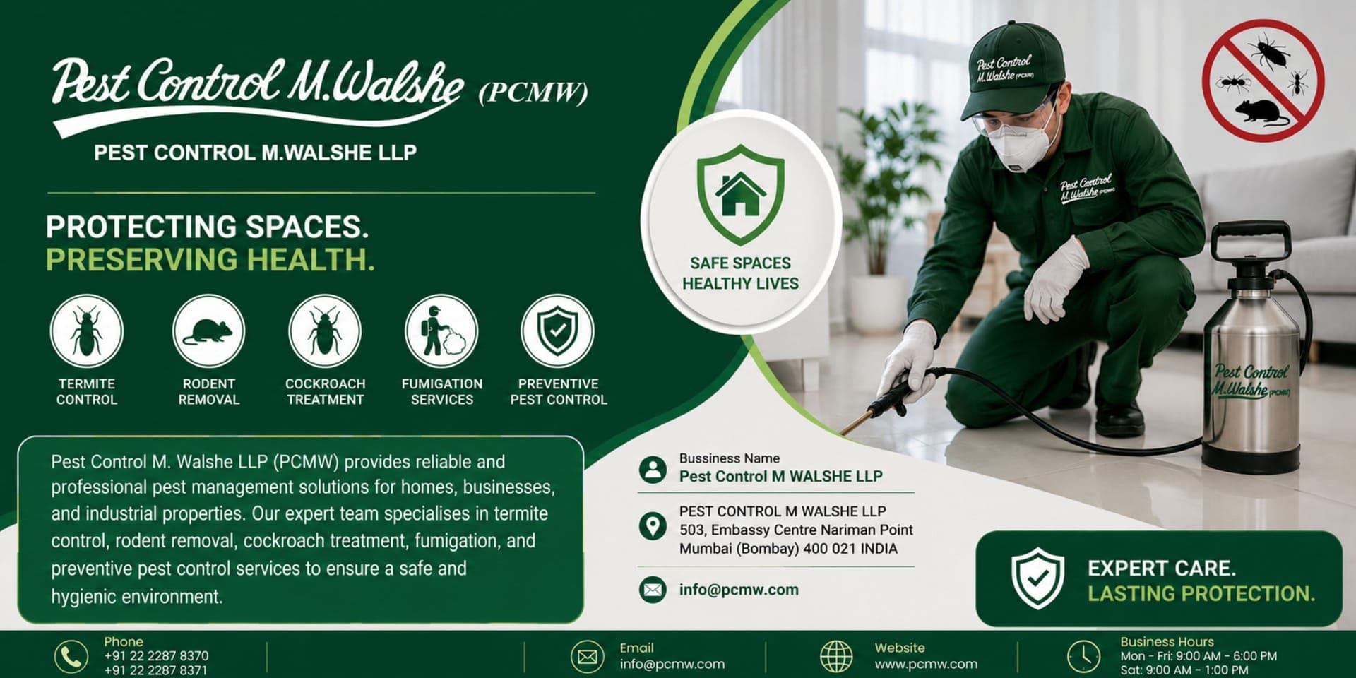 Pest Control M Walshe's profile banner