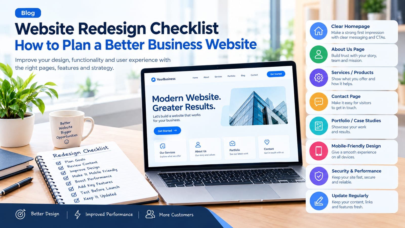Website Redesign Checklist: How to Plan your Business Website Better